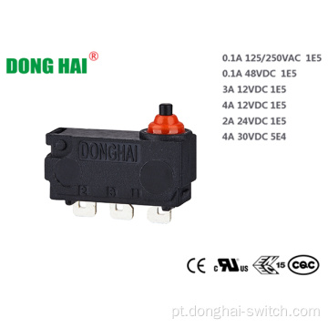 Micro interruptor de bloqueio de porta subminiatura selada